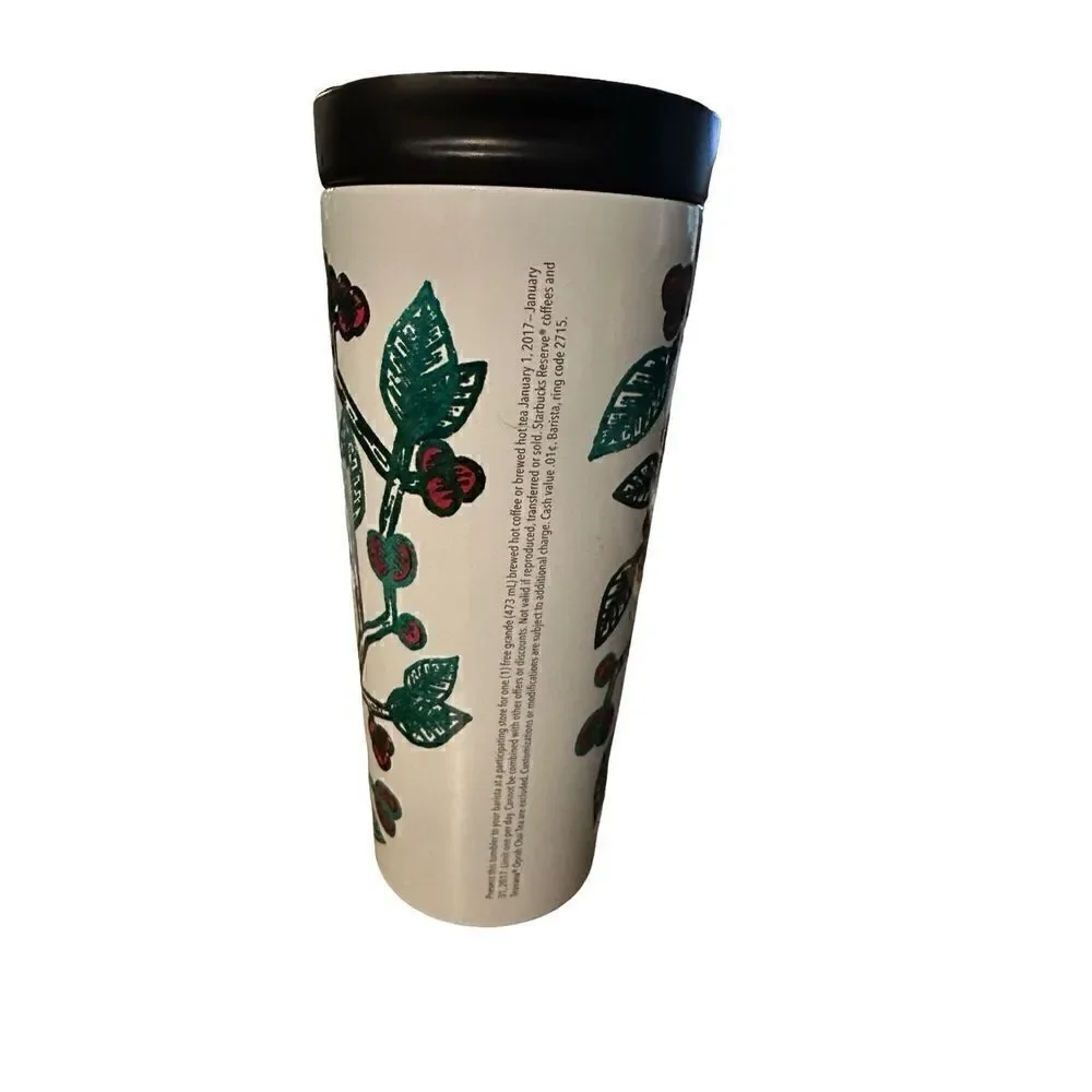 Starbucks Stainless Steel Tumbler 2017 Holiday Travel Coffee Mug 16 fl oz Grande